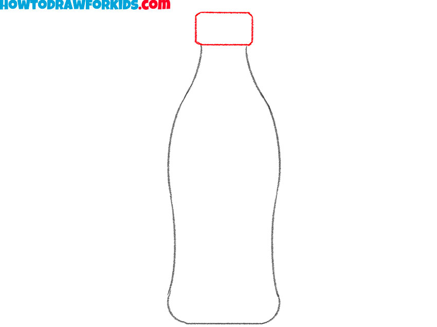 a bottle of soda drawing tutorial
