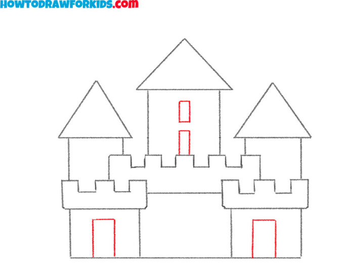 How to Draw a Castle - Easy Drawing Tutorial For Kids