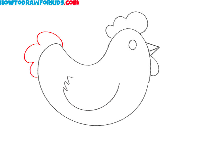 a chicken drawing guide