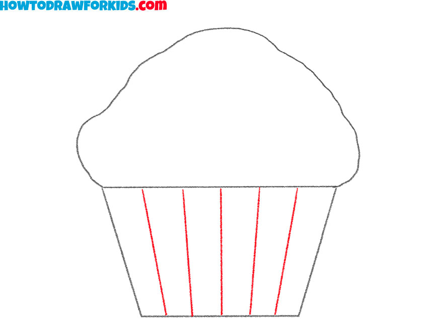 a cupcake drawing guide