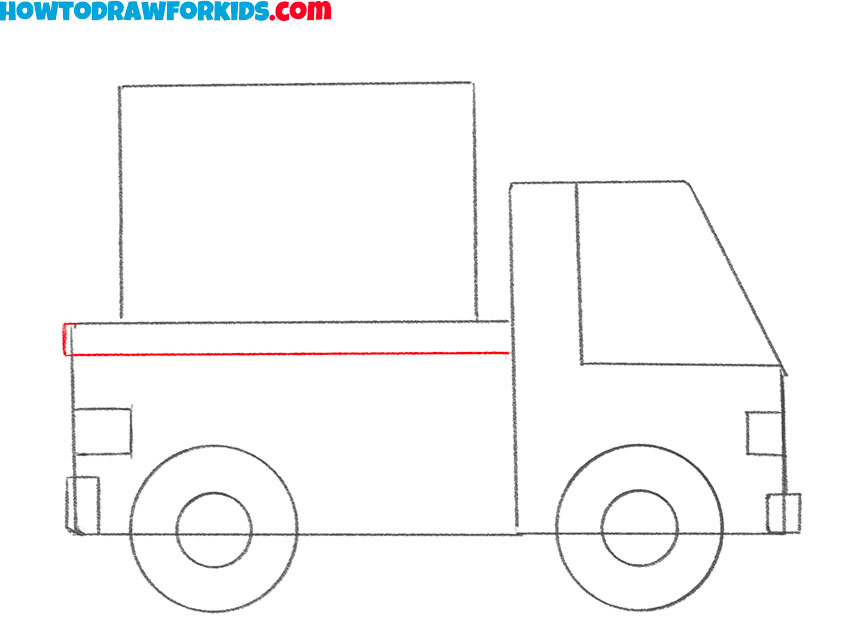a delivery truck drawing tutorial