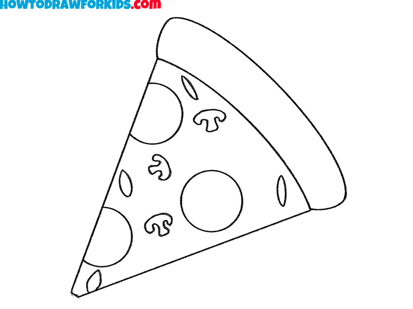 a pizza pie drawing tutorial