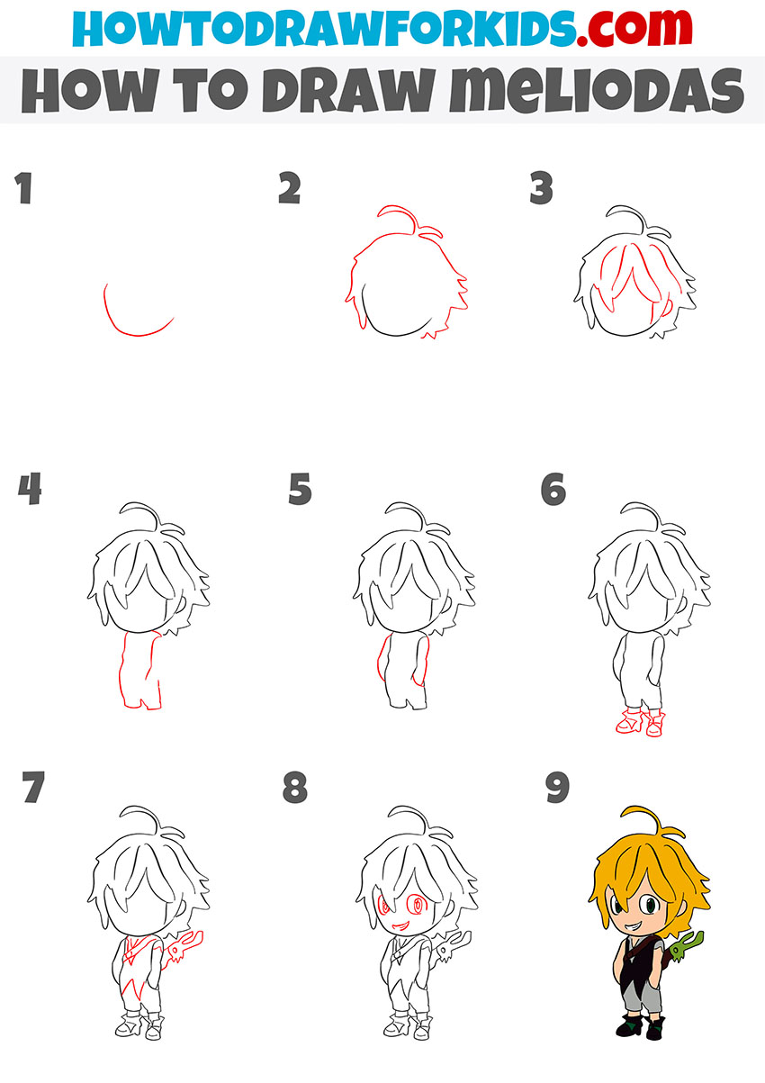 alternative meliodas drawing tutorial