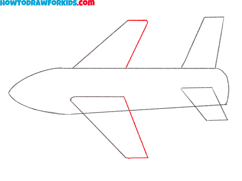 an airplane drawing guide