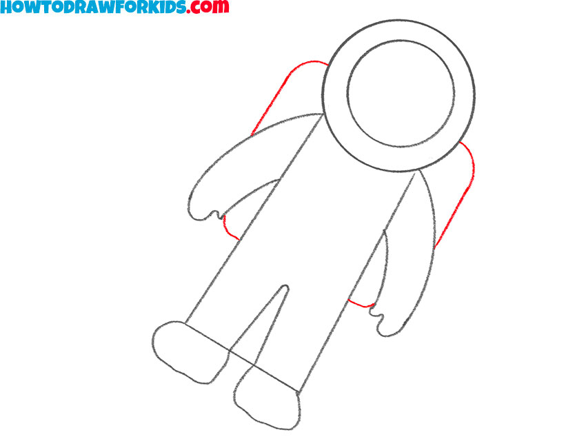 an astronaut drawing guide