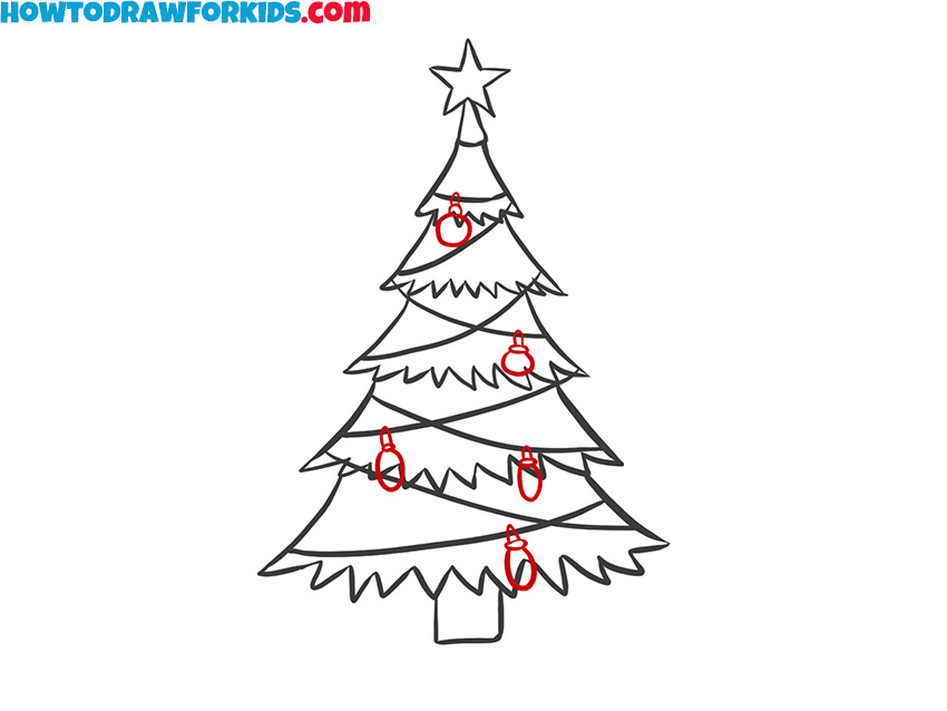 christmas tree step by step for kids