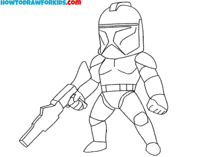 Clean up and outline the figure