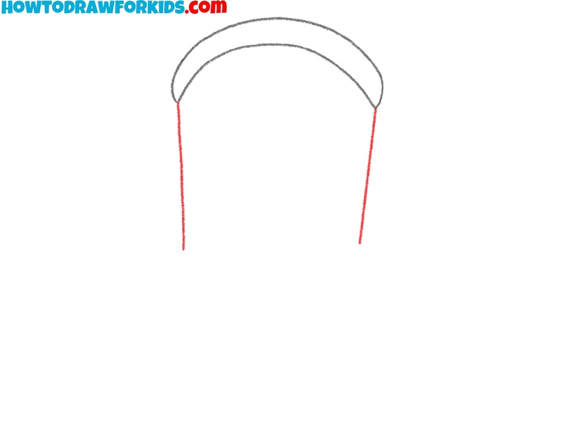 Sketch the sides of the shaft