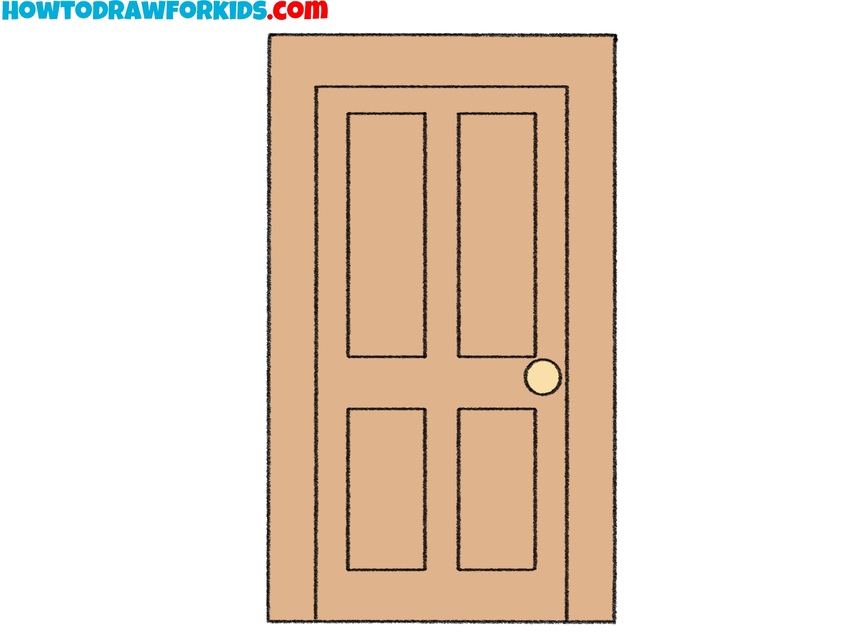 Color the door drawing