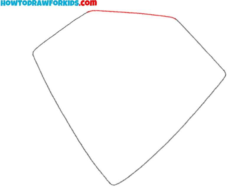 Draw the gem top line