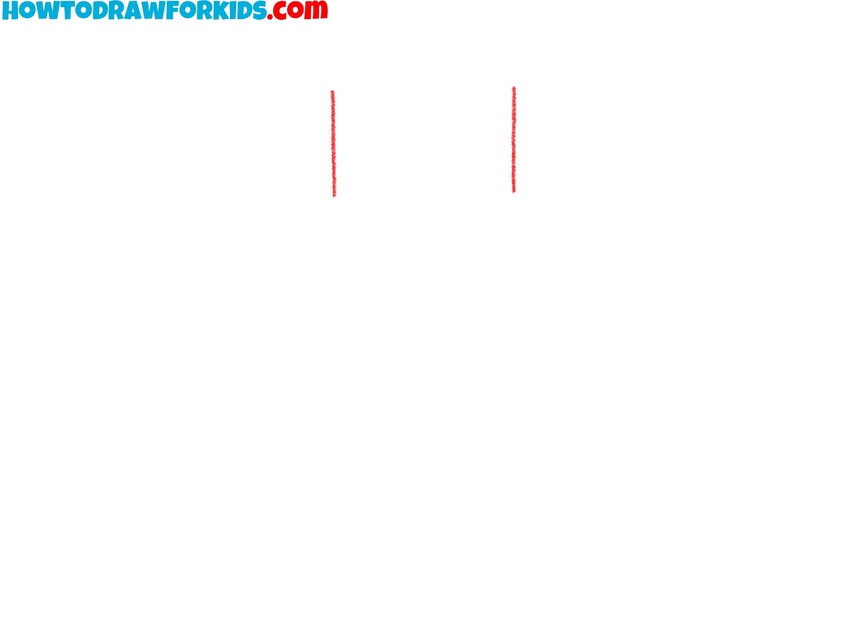 Draw vertical guide lines