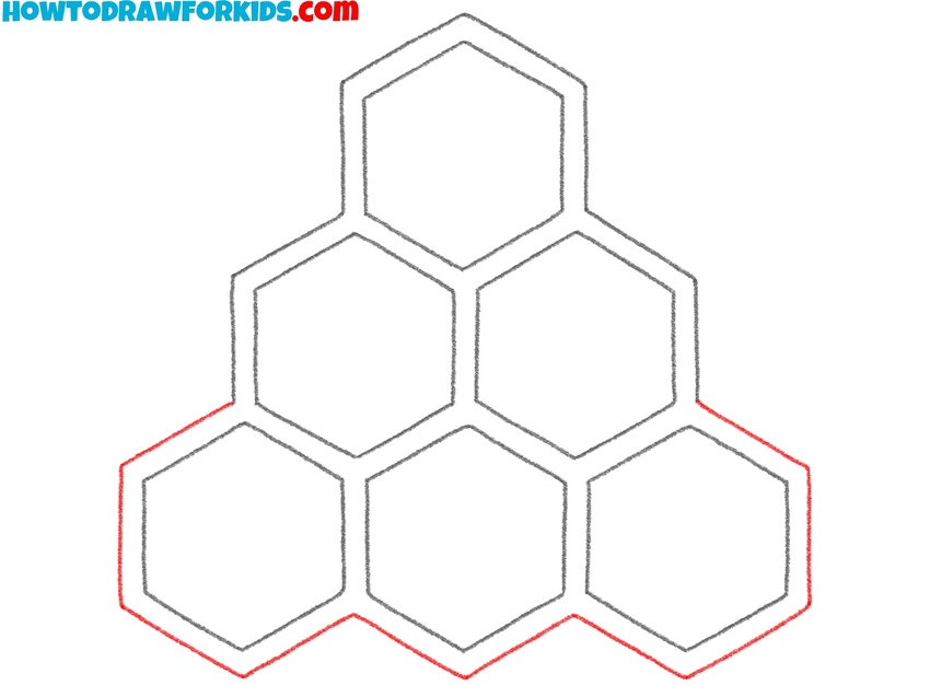 Close the honeycomb frame