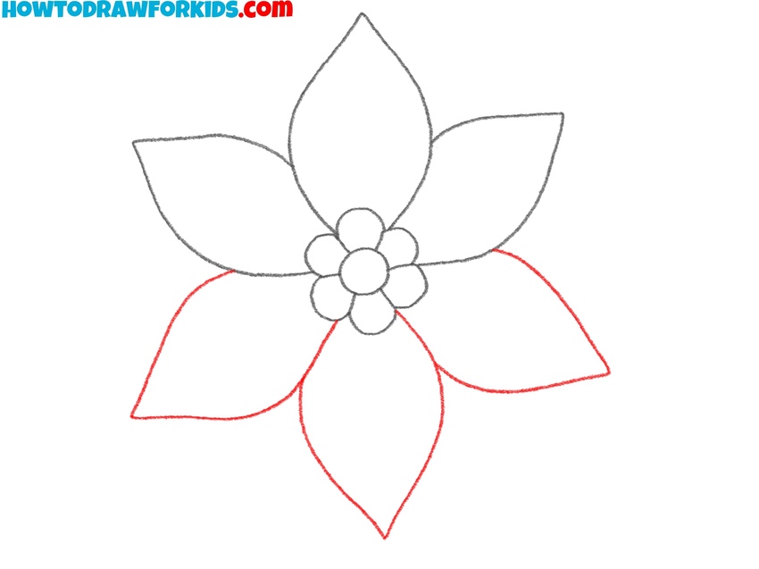 Add three more petals
