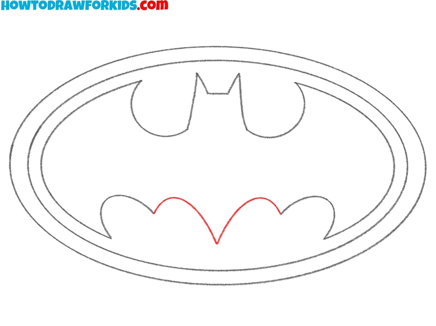 Complete the bat silhouette