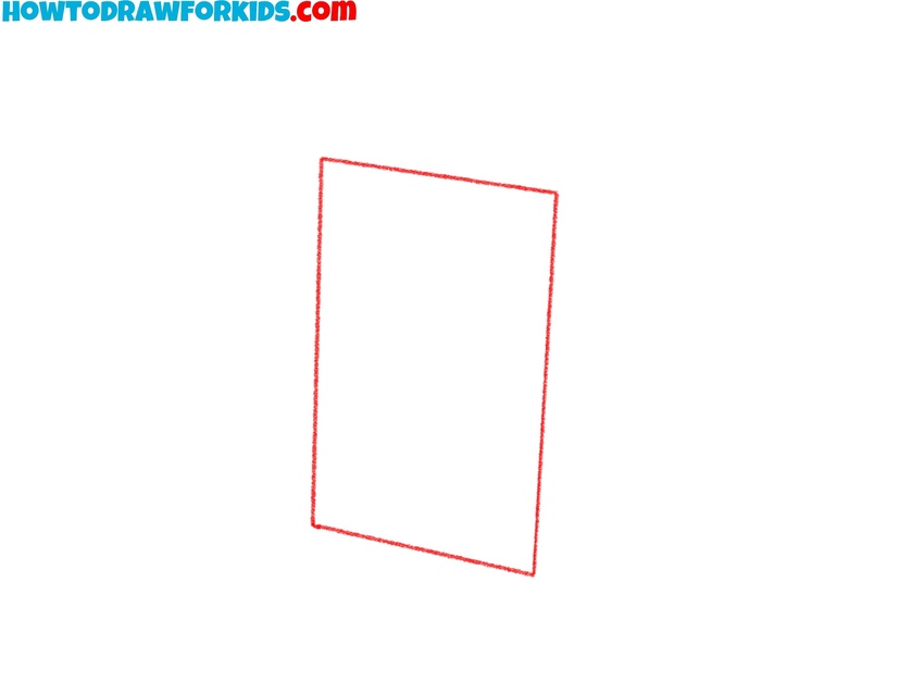 Draw the front side of the carton