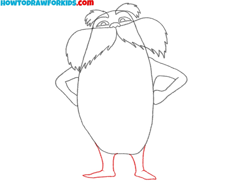 Add the legs and feet