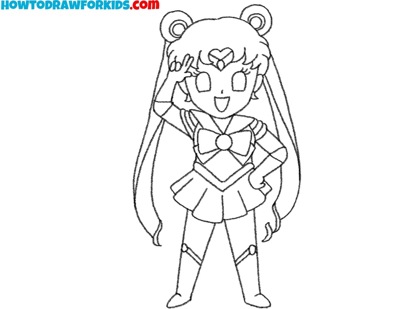 Trace the final sketch