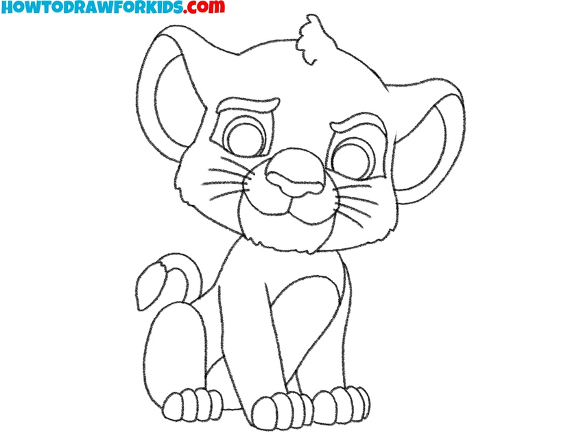 Trace the sketch and remove the guides