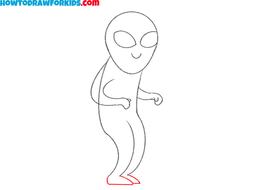 easy way ro draw an alien