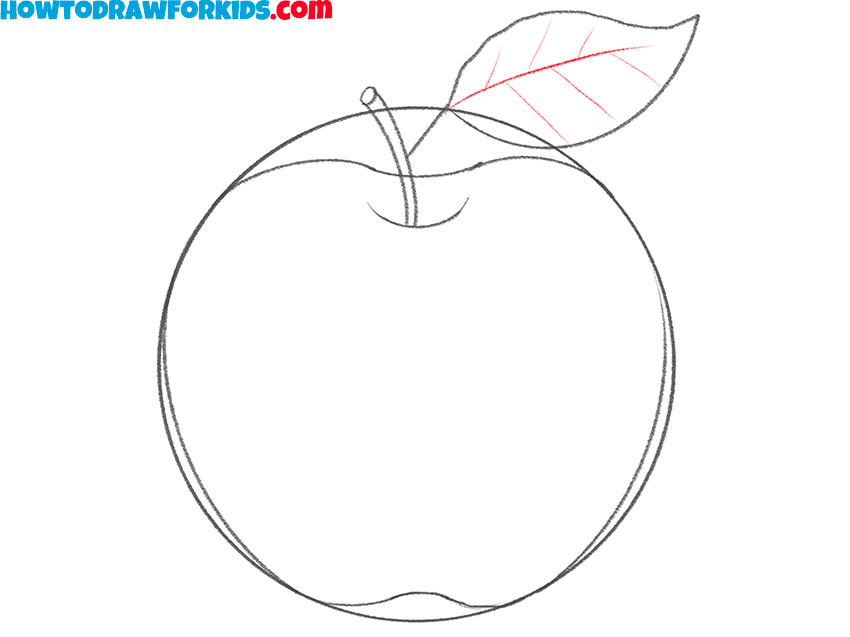 easy way ro draw an apple