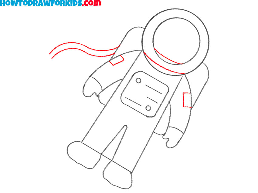 easy way ro draw an astronaut