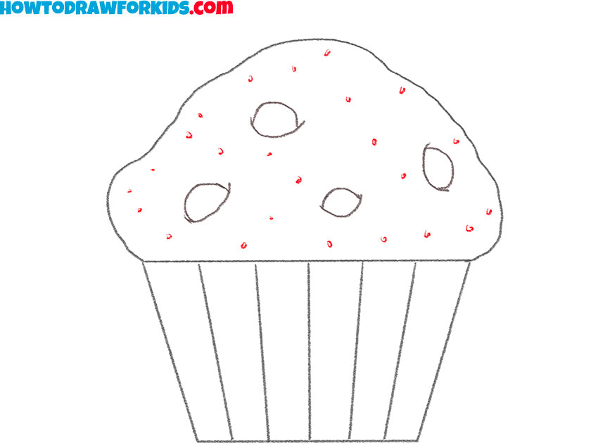 easy way to draw a cupcake