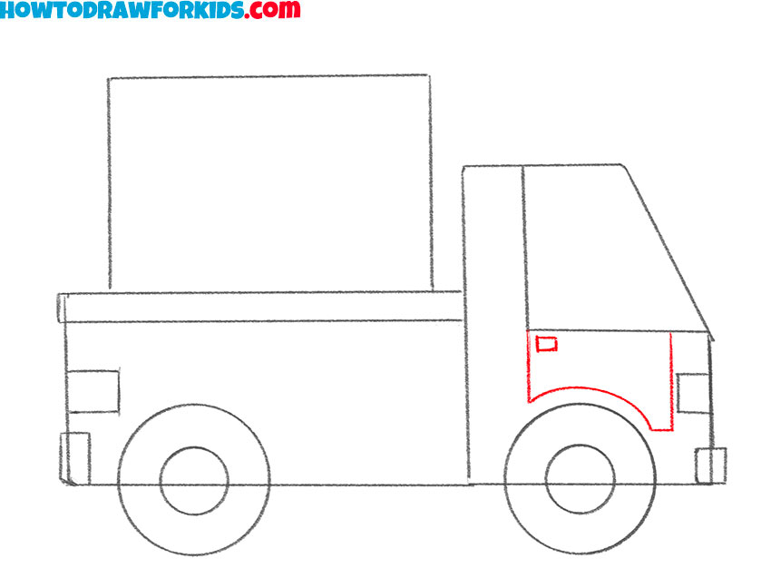 easy way to draw a delivery truck