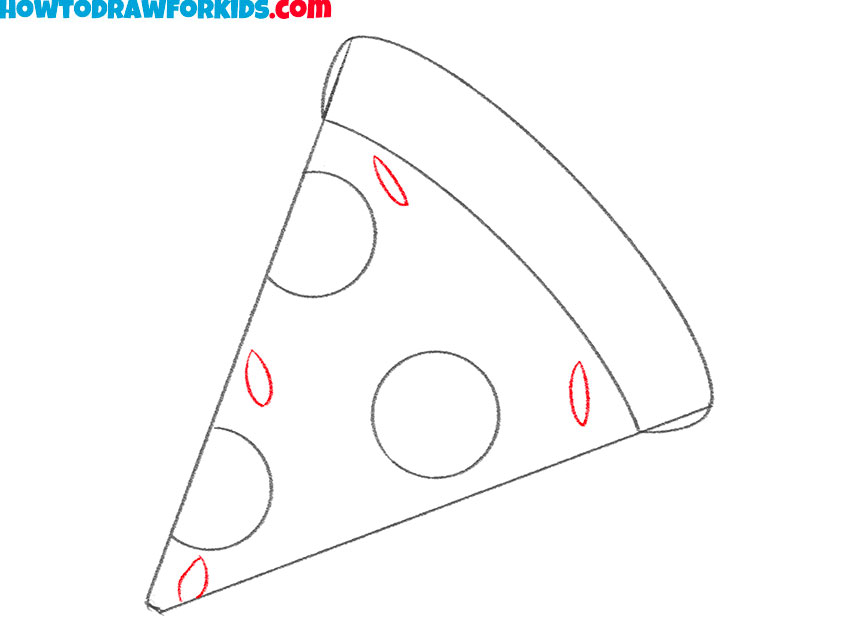 easy way to draw a pizza pie