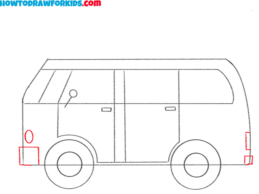 easy way to draw an easy van