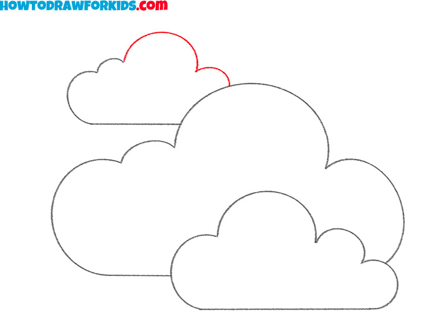 easy way to draw clouds