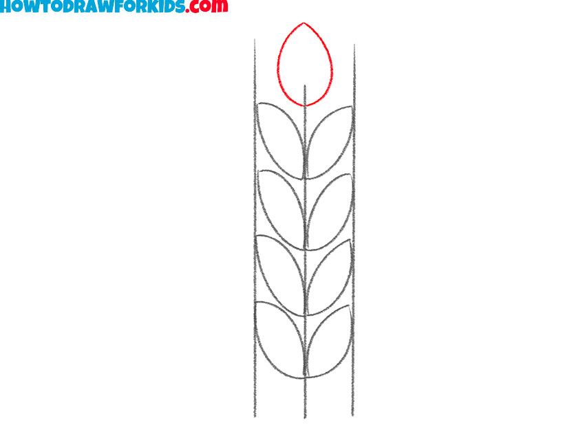 How to draw wheat step by step || easy wheat art || গম অঙ্কন || corn draw  || wheat draw || - YouTube