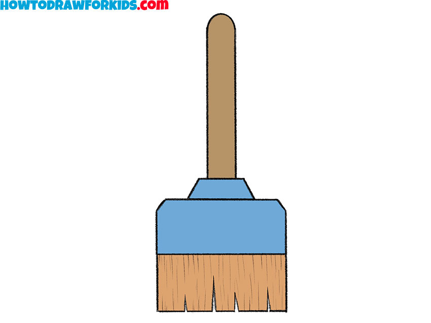 how to draw a broom for kids step by step