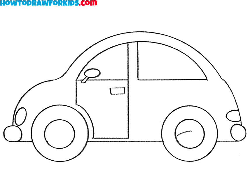 how to draw a car step by step easy