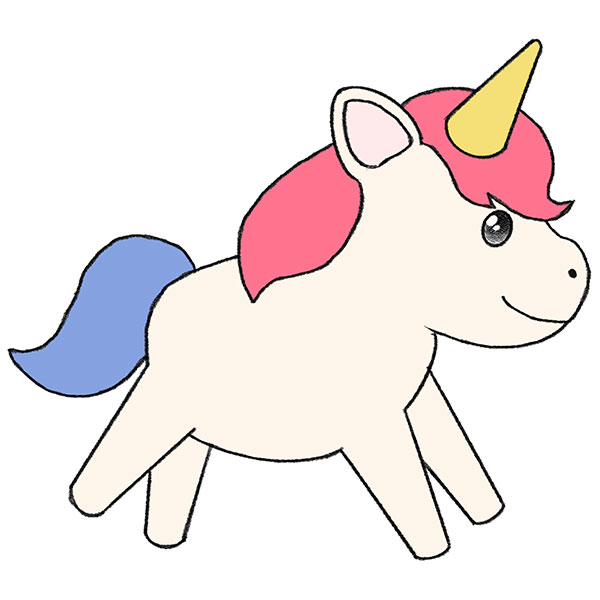 Draw A Unicorn Head Easy - Free Transparent PNG Clipart Images Download