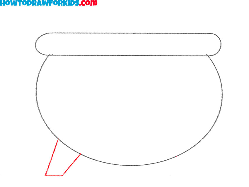 how to draw a cauldron easy step by step
