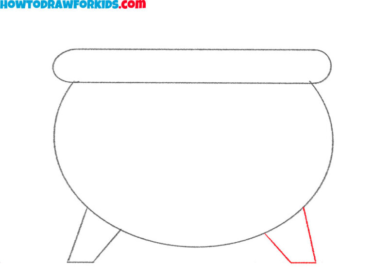 How to Draw a Cauldron Easy Drawing Tutorial For Kids