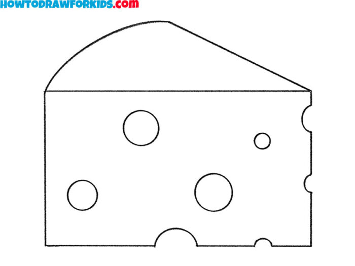 How to Draw a Cheese Easy Drawing Tutorial For Kids