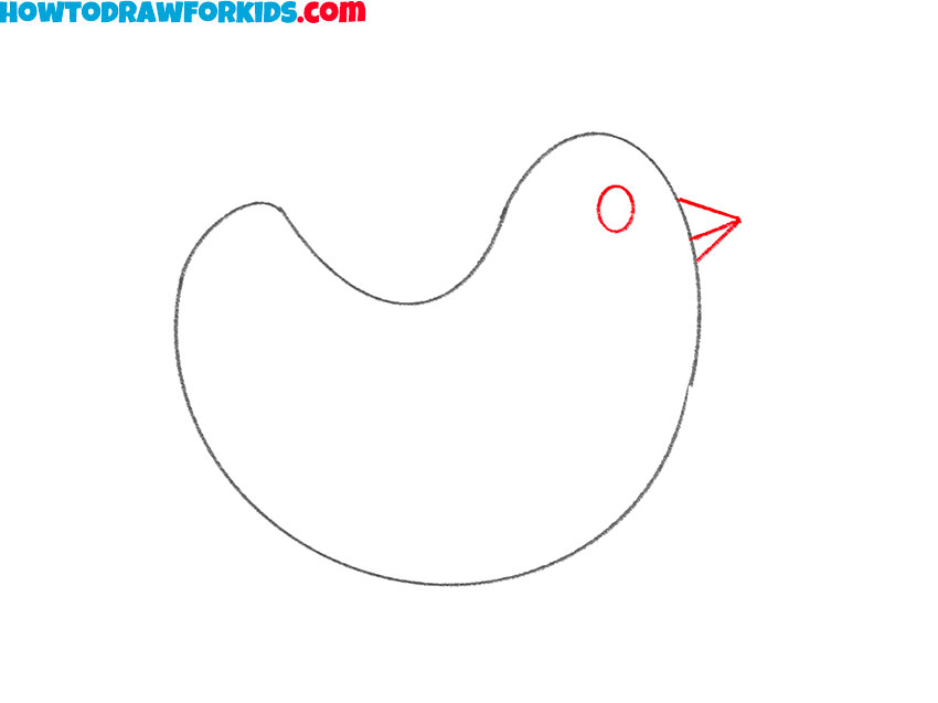 how to draw a chicken easy for kids