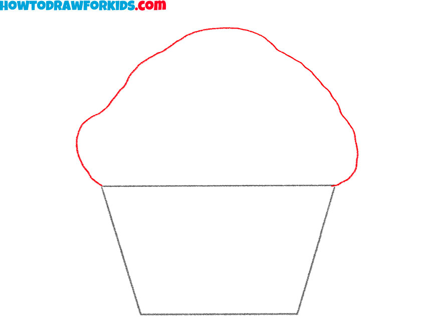 how to draw a cupcake for kids easy