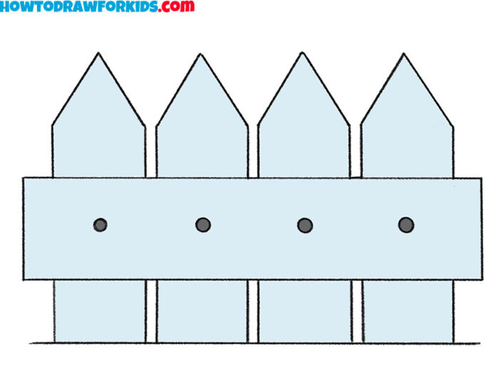 How to Draw a Fence Easy Drawing Tutorial For Kids