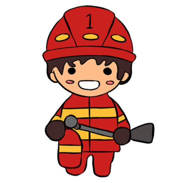 How to Draw a Firefighter