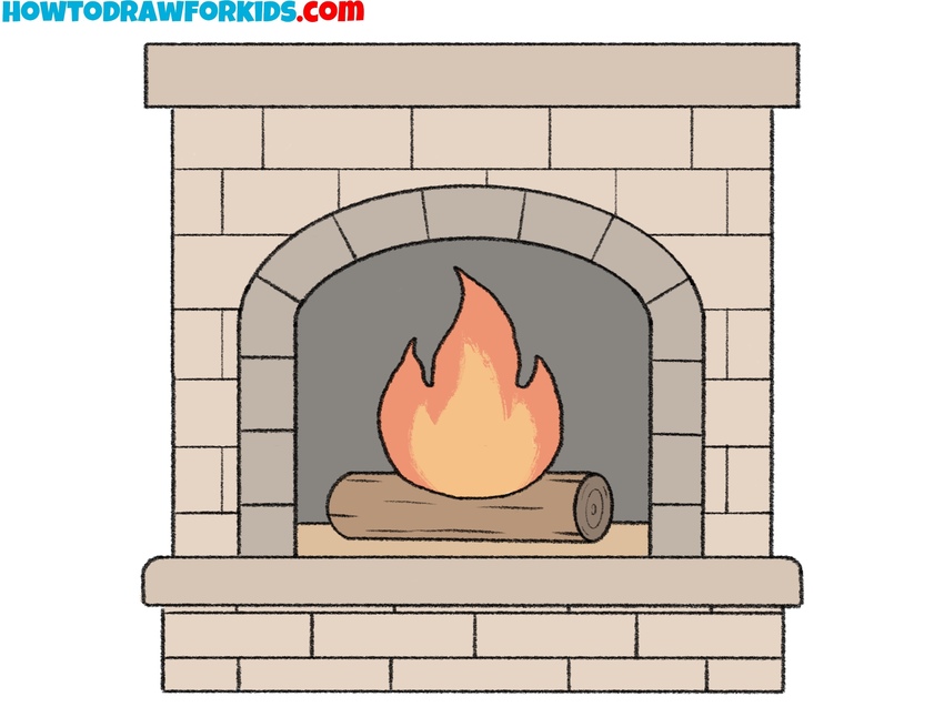How to draw a fireplace featured image