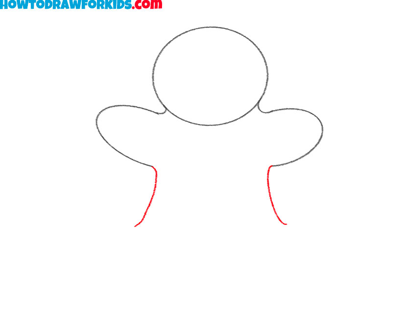 how to draw a gingerbread man easy step by step