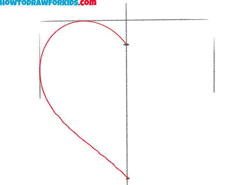 how to draw a heart easy step by step