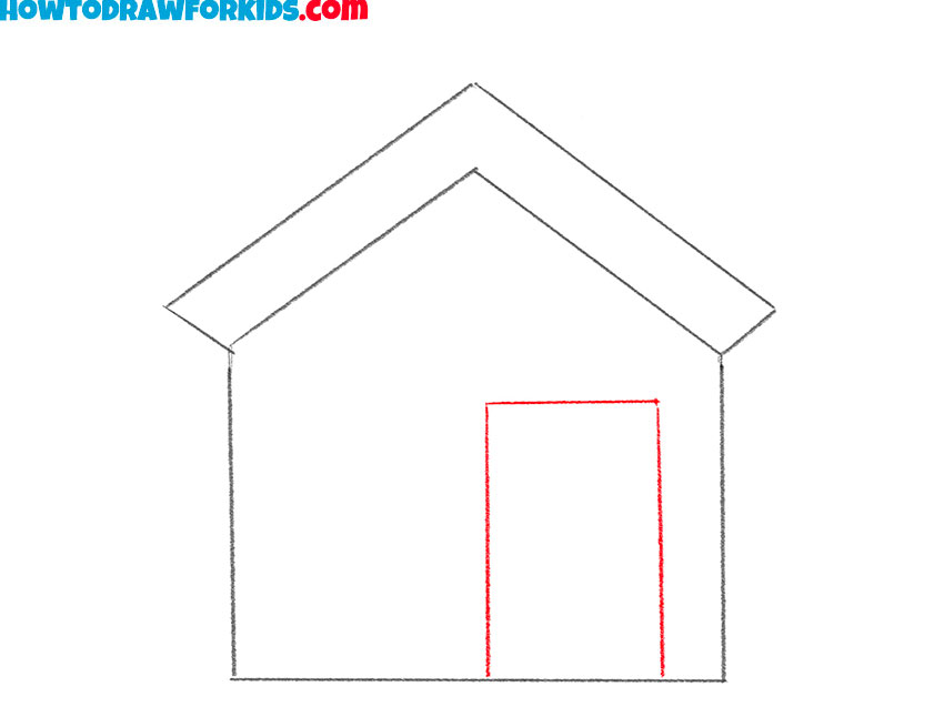 how to draw a house for kids easy