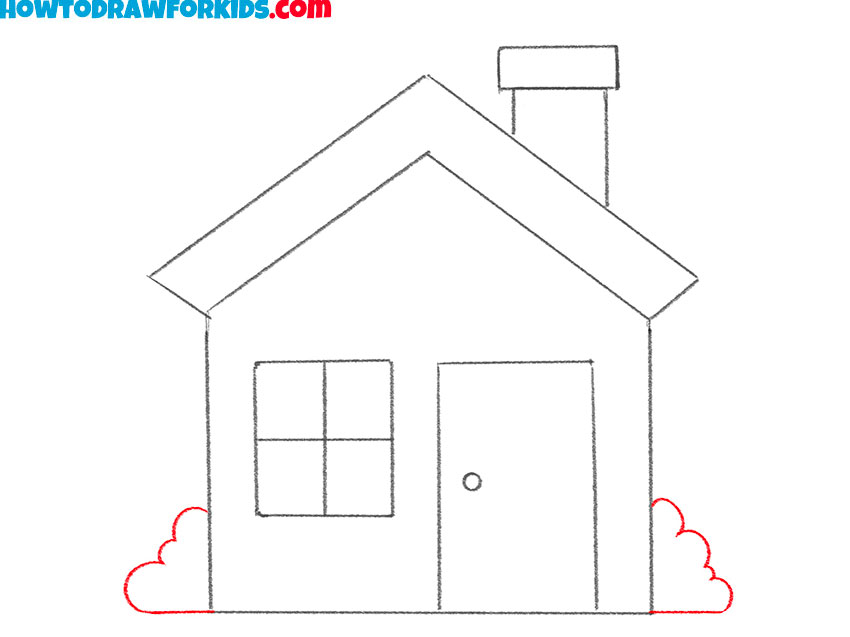 how to draw a house step by step easy