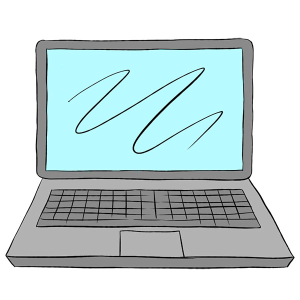 How to Draw a Laptop - Easy Drawing Tutorial For Kids