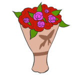 How to Draw a Rose Bouquet