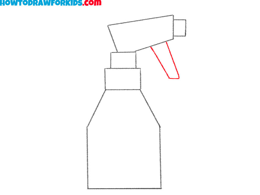 how to draw a spray step by step easy