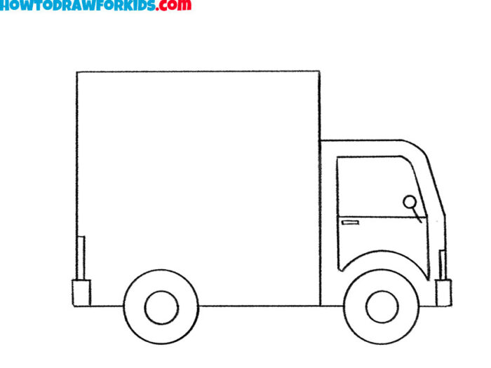 How to Draw a Truck Step by Step - Easy Drawing Tutorial For Kids